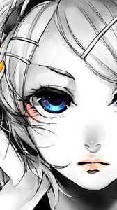 Preview wallpaper face, eyes, blue, blonde