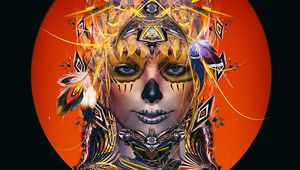 Preview wallpaper face, mask, totem, abstraction, art