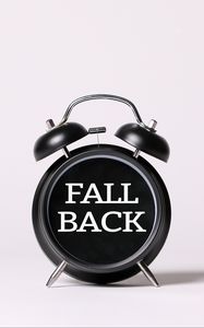 Preview wallpaper fall back, words, inscription, alarm clock, clock