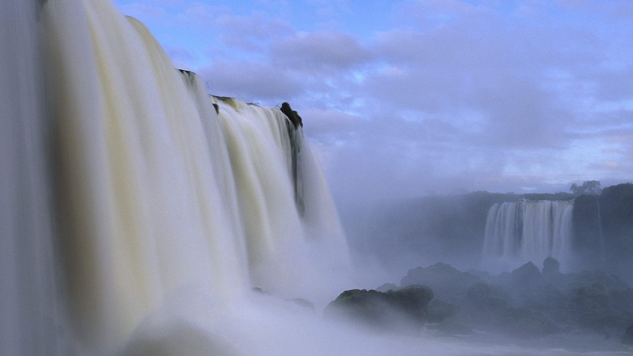 Wallpaper falls, brazil, national park, water, stream