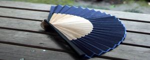 Preview wallpaper fan, folds, wood