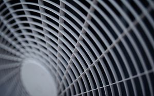 Preview wallpaper fan, grille, construction, stripes, white