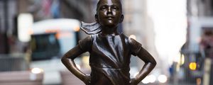 Preview wallpaper fearless girl, sculpture, bronze, new york