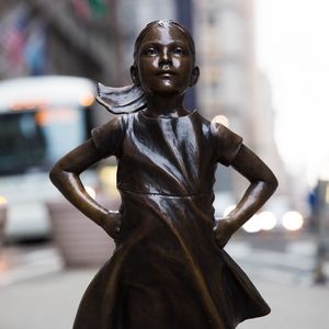 Preview wallpaper fearless girl, sculpture, bronze, new york