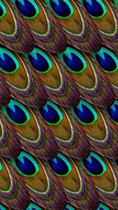 Preview wallpaper feathers, peacock, patterns, texture