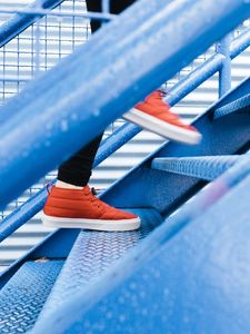 Preview wallpaper feet, shoes, stairs