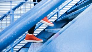 Preview wallpaper feet, shoes, stairs