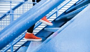 Preview wallpaper feet, shoes, stairs