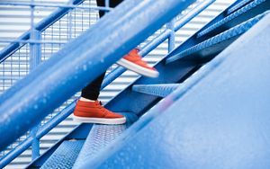 Preview wallpaper feet, shoes, stairs