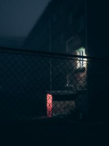 Preview wallpaper fence, dark, night, darkness