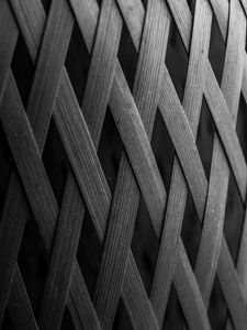 Preview wallpaper fence, facade, bw, wooden