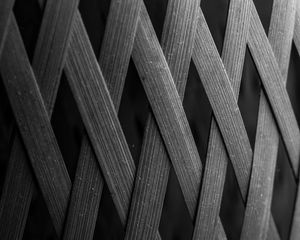 Preview wallpaper fence, facade, bw, wooden
