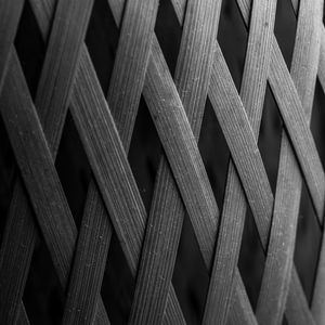 Preview wallpaper fence, facade, bw, wooden