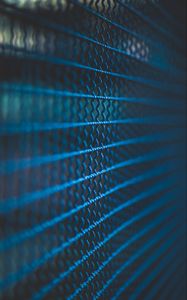 Preview wallpaper fence, macro, blue, structure