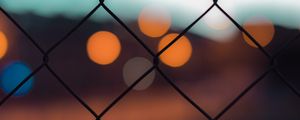 Preview wallpaper fence, macro, blur, bokeh, circles