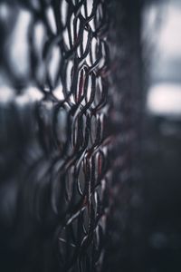 Preview wallpaper fence, macro, iron, metal, rusty