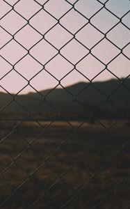 Preview wallpaper fence, mesh, blur, nature