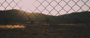 Preview wallpaper fence, mesh, blur, nature