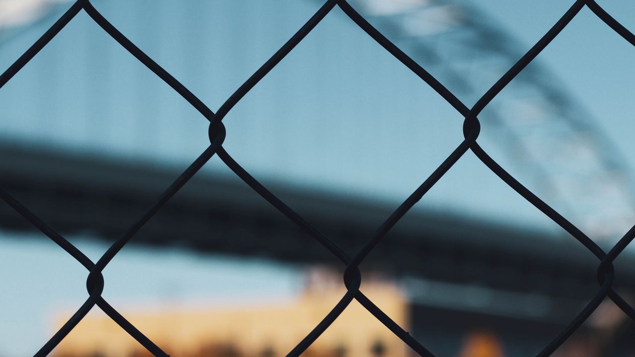 Wallpaper fence, mesh, grid, blur hd, picture, image