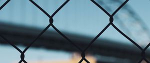Preview wallpaper fence, mesh, grid, blur