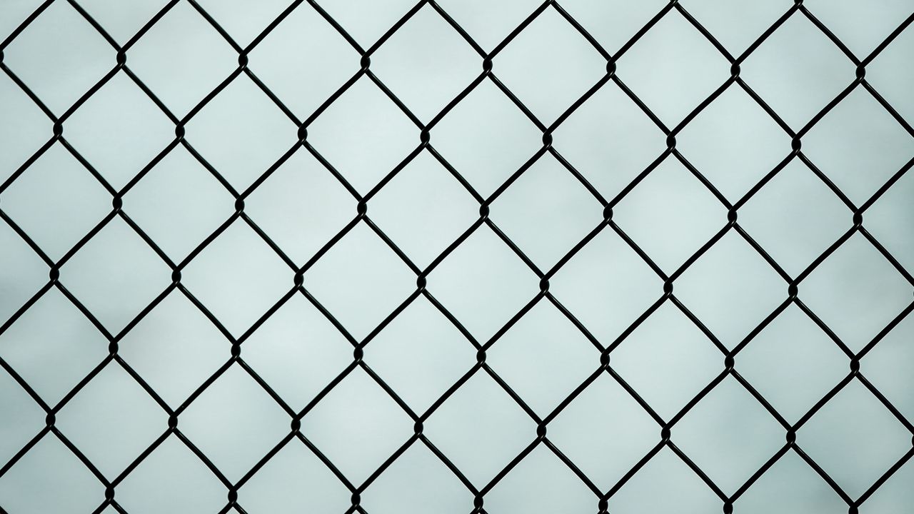 Wallpaper fence, mesh, metal, weaving