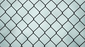 Preview wallpaper fence, mesh, metal, weaving