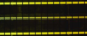 Preview wallpaper fence, mesh, metal, stripes, yellow, dark