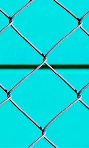 Preview wallpaper fence, mesh, metal, texture, blue