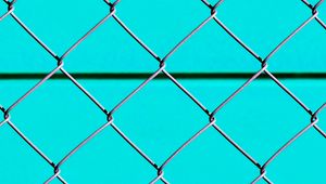 Preview wallpaper fence, mesh, metal, texture, blue