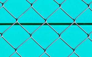 Preview wallpaper fence, mesh, metal, texture, blue