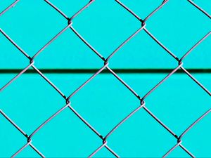 Preview wallpaper fence, mesh, metal, texture, blue