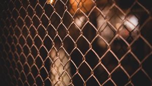 Preview wallpaper fence, mesh, texture, metal
