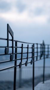 Preview wallpaper fence, notes, music staff, metal, decorative, musical