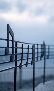 Preview wallpaper fence, notes, music staff, metal, decorative, musical