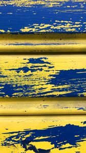 Preview wallpaper fence, paint, yellow, blue