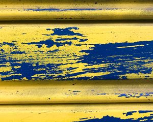 Preview wallpaper fence, paint, yellow, blue