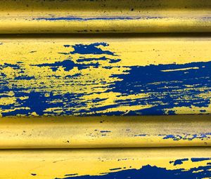 Preview wallpaper fence, paint, yellow, blue