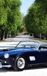 Preview wallpaper ferrari, 250 gt, black, convertible