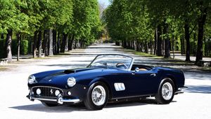 Preview wallpaper ferrari, 250 gt, black, convertible