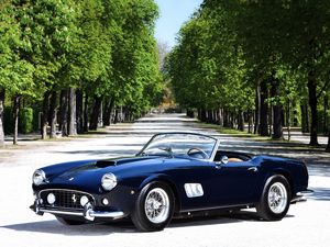 Preview wallpaper ferrari, 250 gt, black, convertible