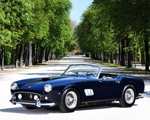 Preview wallpaper ferrari, 250 gt, black, convertible