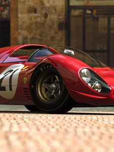 Preview wallpaper ferrari 330 p4, ferrari 330, sports car, red