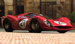 Preview wallpaper ferrari 330 p4, ferrari 330, sports car, red