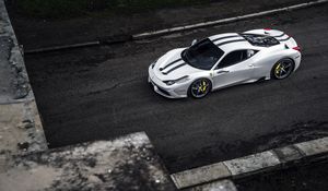 Preview wallpaper ferrari, 458, car, top view