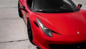 Preview wallpaper ferrari 458, ferrari, car, sportscar, red