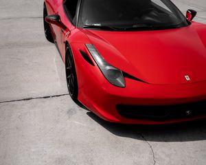 Preview wallpaper ferrari 458, ferrari, car, sportscar, red