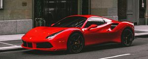 Preview wallpaper ferrari 458, ferrari, car, sports car, side view, red