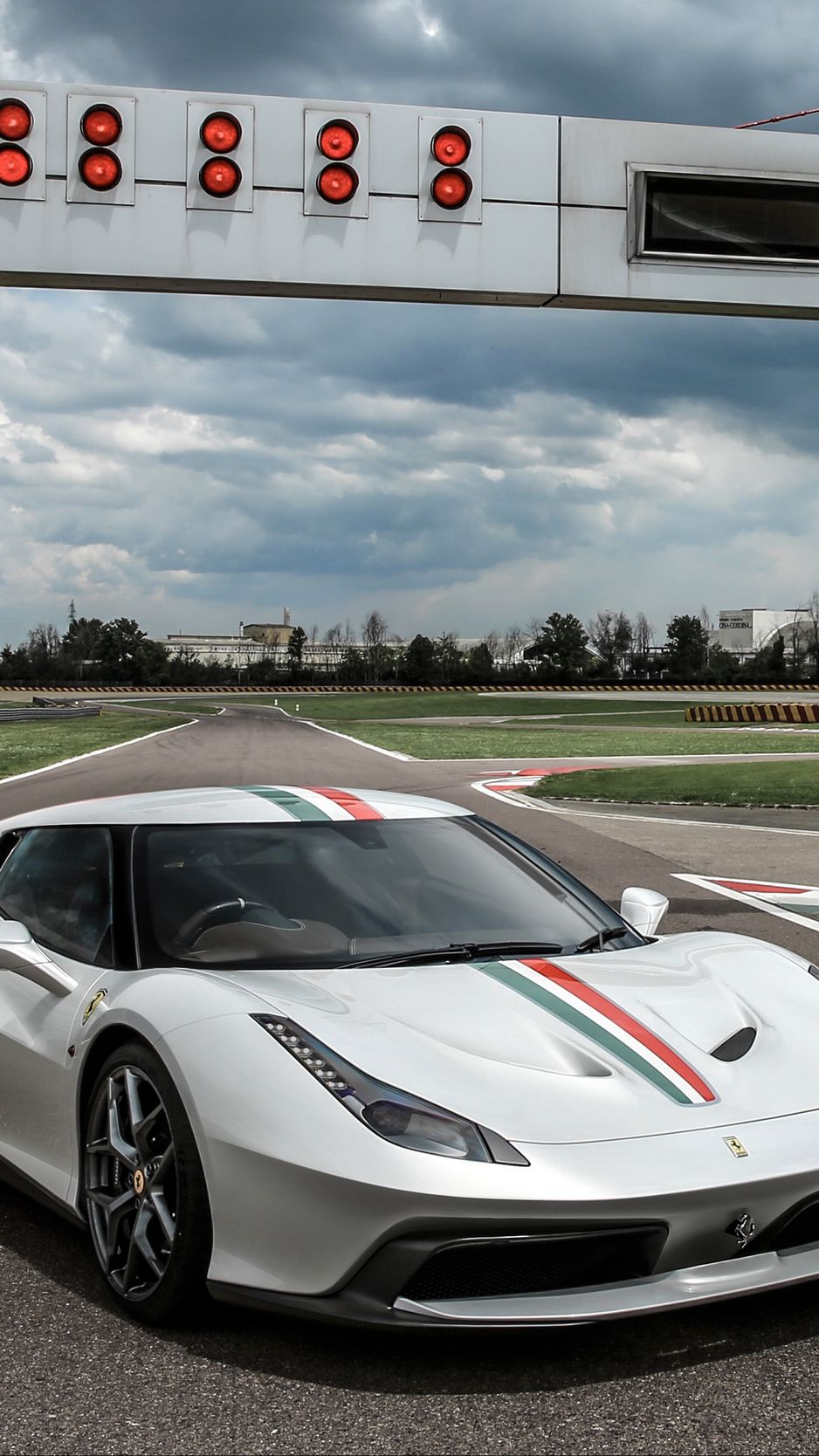 ferrari italia wallpaper white