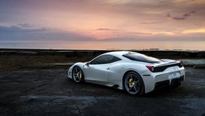 Preview wallpaper ferrari, 458, side view