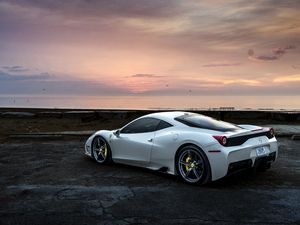 Preview wallpaper ferrari, 458, side view